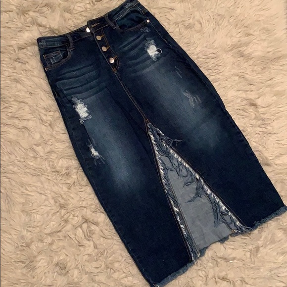 Fashion Nova Denim Skirt - Picture 1 of 1